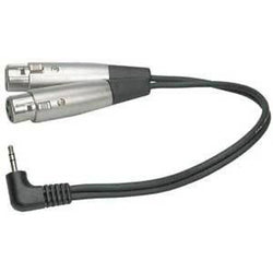 Hosa CYX-401F 3.5mm to XLR Y-Cable 1ft