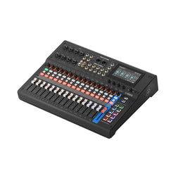 Yamaha MGX16V 16- Channel Digital Mixing Console w/ Video Interface - Black front right side angle