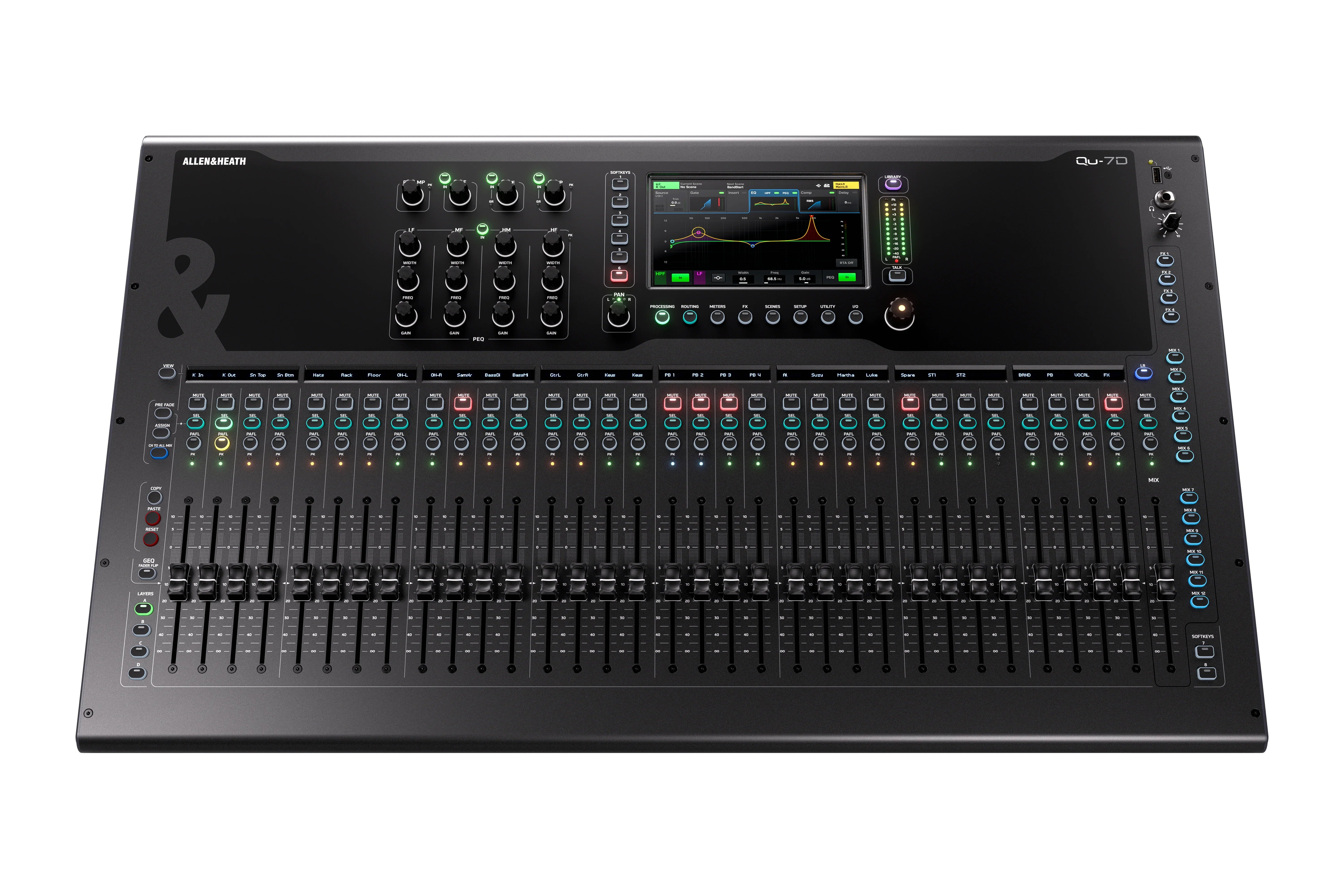 Allen & Heath Qu-7D - 32 Channel 96kHz Digital Mixing Console w/ Dante