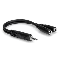 Hosa YMM232 3.5mm TRS(M) to Dual 3.5mm TRS(F) Y-Cable Adaptor