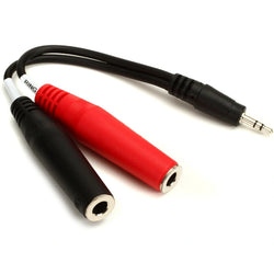 Hosa CSS103R 6.5mm Jack Cable 3ft (Right-Angle)  Stereo Right-Angle 1/4'' Male Phone to Straight 1/4'' Male Phone TRS