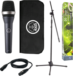 AKG D5 Stage Pack - Microphone, Stand & Cable with Bag