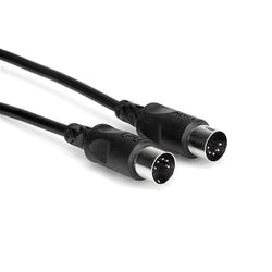 Hosa MID-301BK MIDI Cable Black 1 foot
