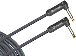Planet Waves PW-AMSGRR-10 D'Addario American Stage Instrument Cable, Dual Right Angle, 10 feet