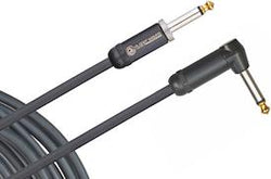 Planet Waves PW-AMSGRA-10 D'Addario American Stage Instrument Cable, Right Angle, 10 feet