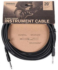 Planet Waves PW-CGT-20 D'Addario Classic Series Instrument Cable, 20 feet