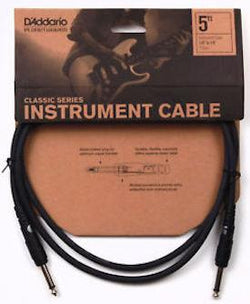 Planet Waves PW-CGT-05 D'Addario Classic Series Instrument Cable, 5 feet