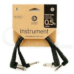 Planet Waves PW-CGTP-305 D'Addario Classic Series Patch Cable, 3-pack, 6 Inches