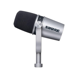 Shure MV7 Silver Podcast Microphone