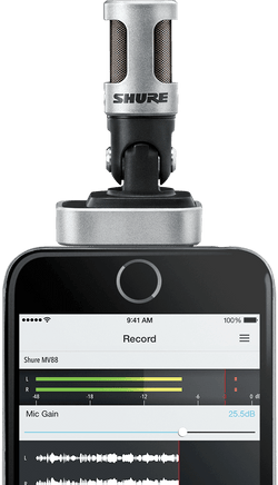 Shure MV88 iOS Digital Stereo Condenser Microphone